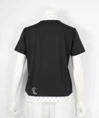 ドット切替UV速乾プルオーバー(ブラック)後ろ