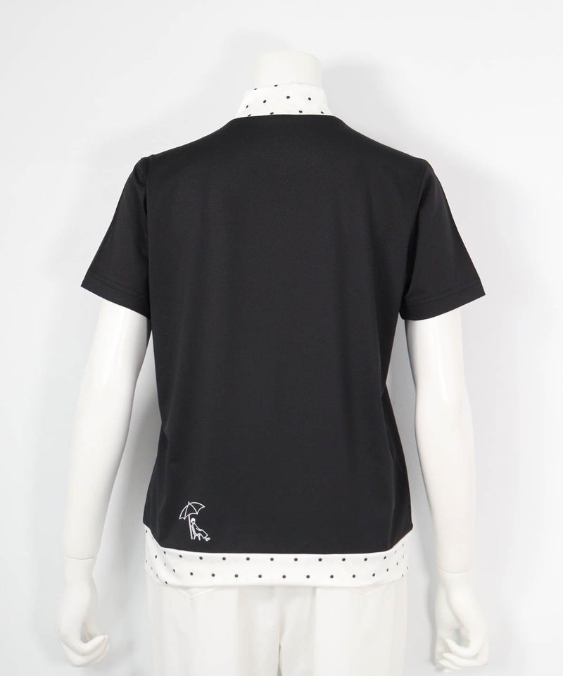 ドット切替UV速乾プルオーバー(ブラック)後ろ