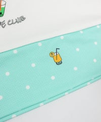 裾柄アップ(ホワイト×グリーン)