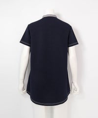 サッカー地速乾チュニック(ネイビー)後ろ