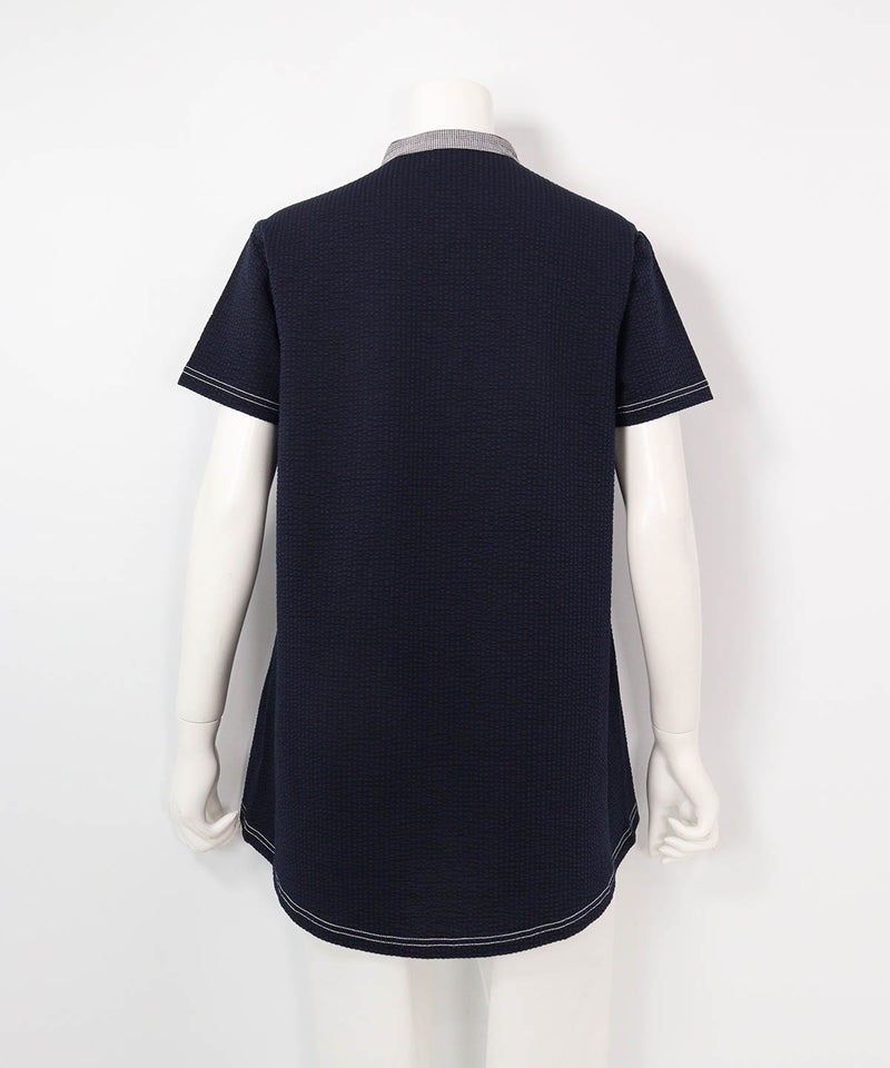 サッカー地速乾チュニック(ネイビー)後ろ