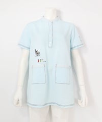 サッカー地速乾チュニック(ライトブルー)前