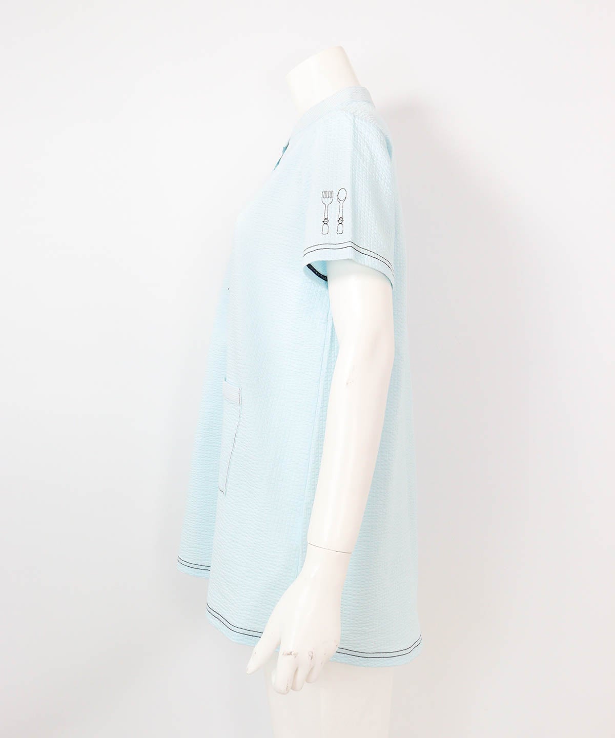 サッカー地速乾チュニック(ライトブルー)横