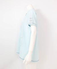 サッカー地速乾チュニック(ライトブルー)横