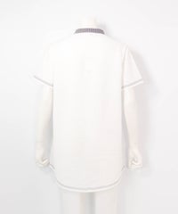 サッカー地速乾チュニック(ホワイト)後ろ