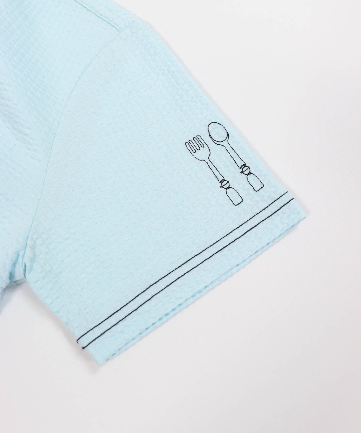 袖口(ライトブルー)