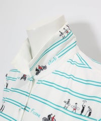 首元(ホワイト×グリーン)