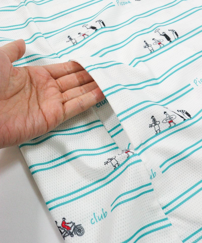 ポケット(ホワイト×グリーン)