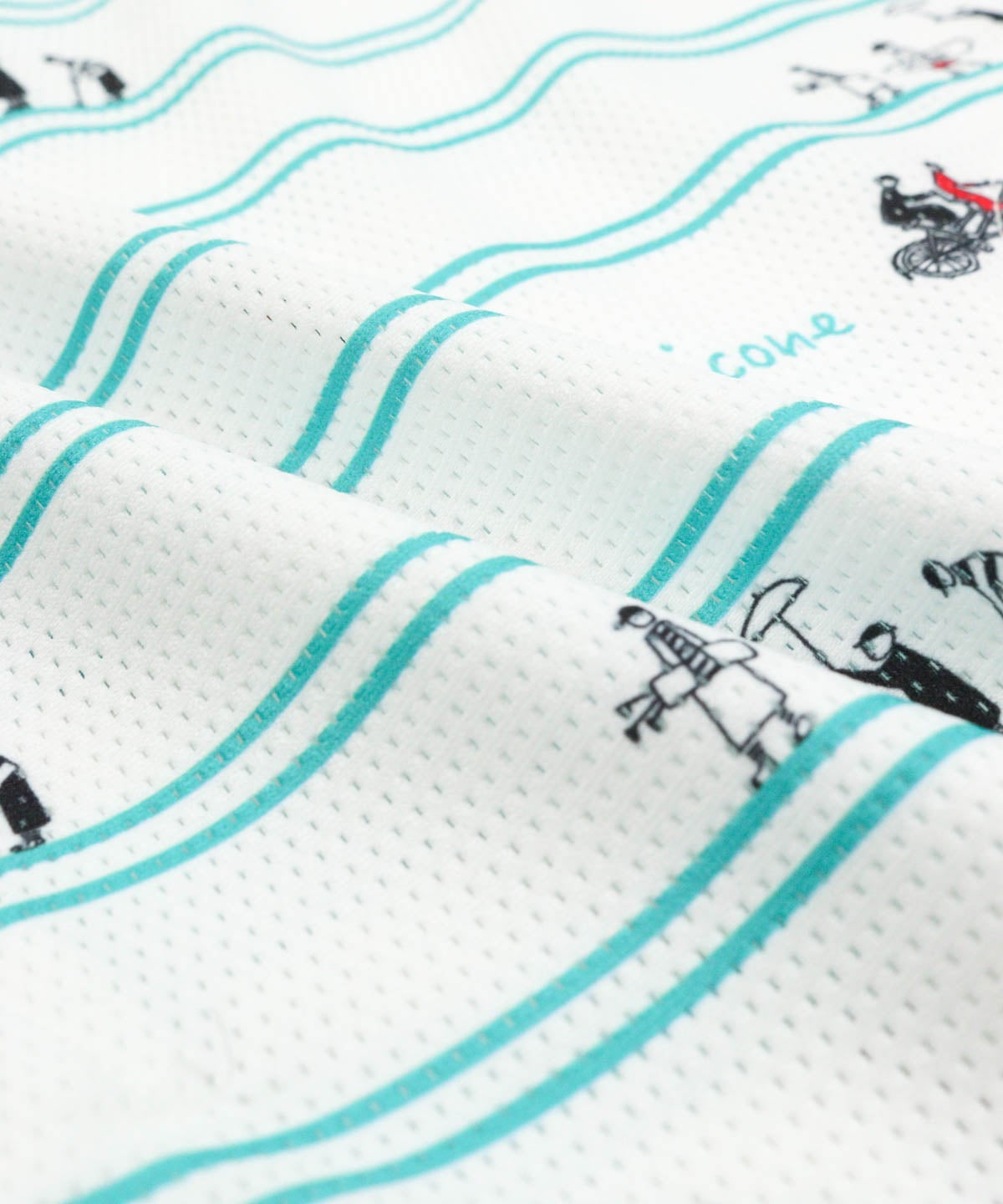 生地感(ホワイト×グリーン)