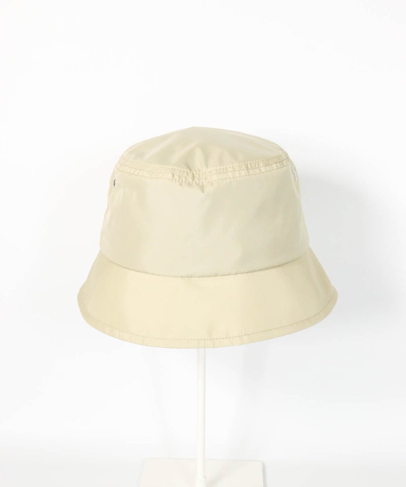 ロゴ刺繍撥水バケットハット(ベージュ)後ろ