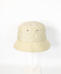 ロゴ刺繍撥水バケットハット(ベージュ)横