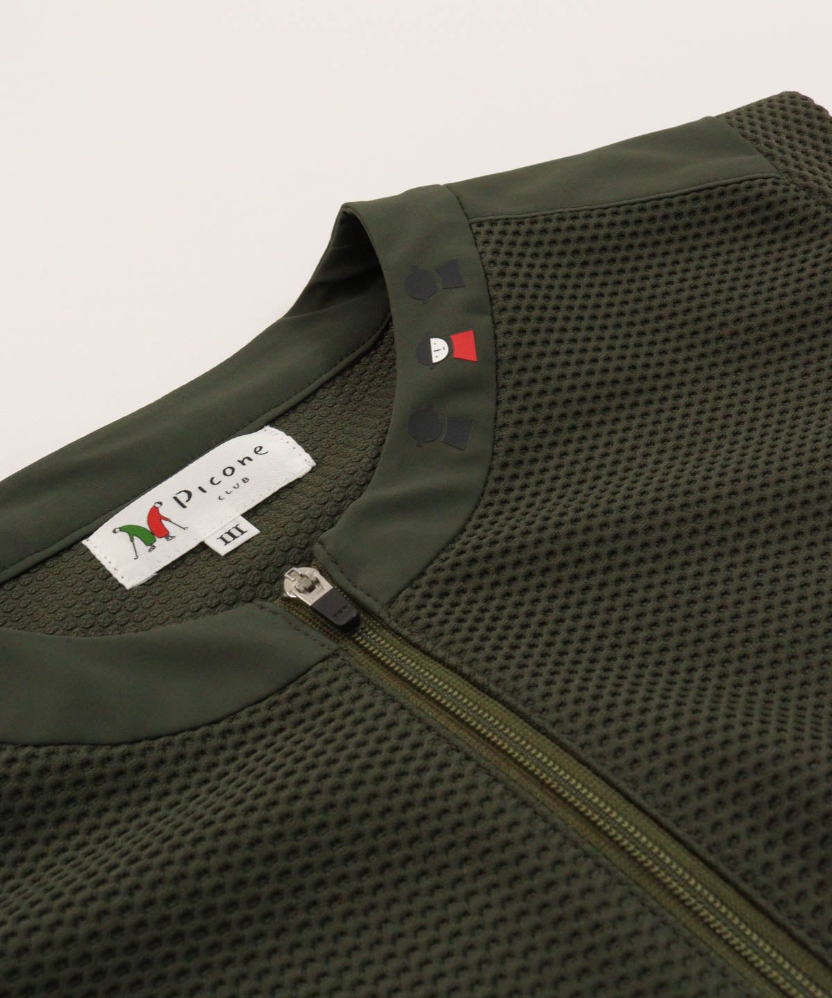 ファスナー部分（カーキ）