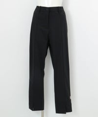 裾スリットUV冷感パンツ（ブラック）