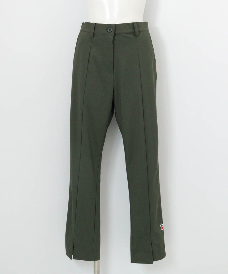 裾スリットUV冷感パンツ（カーキ）