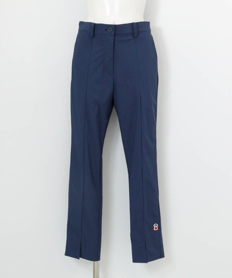 裾スリットUV冷感パンツ（ネイビー）