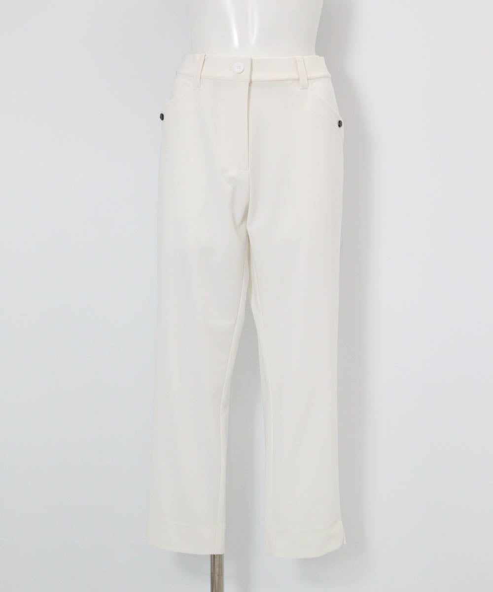 UV速乾カノコクロップドパンツ（ホワイト）