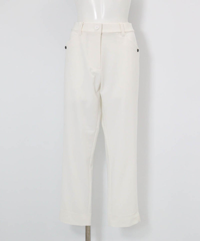 UV速乾カノコクロップドパンツ（ホワイト）