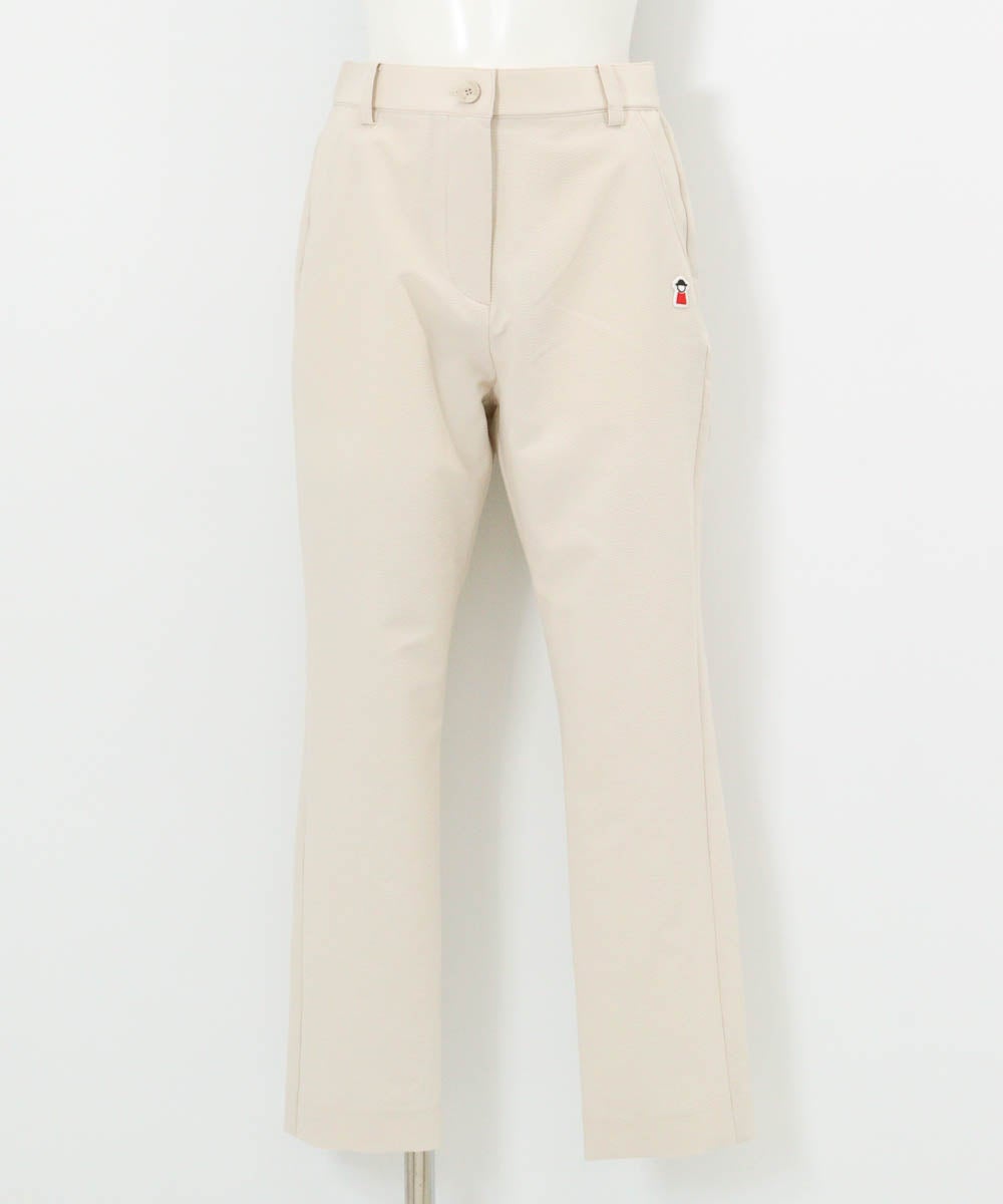 速乾サッカー地バック刺繍パンツ（ベージュ）