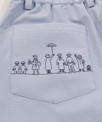 刺繍後ろポケット（ライトブルー）