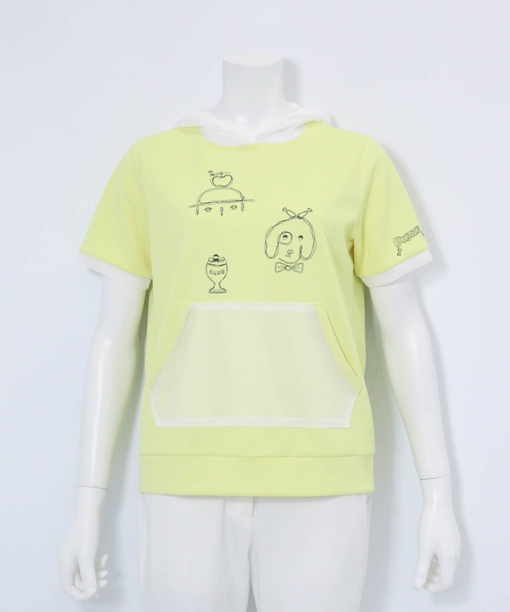 メッシュフードプルオーバー（イエロー）