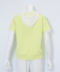 メッシュフードプルオーバー後（イエロー）