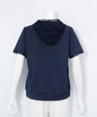 メッシュフードプルオーバー後（ネイビー）