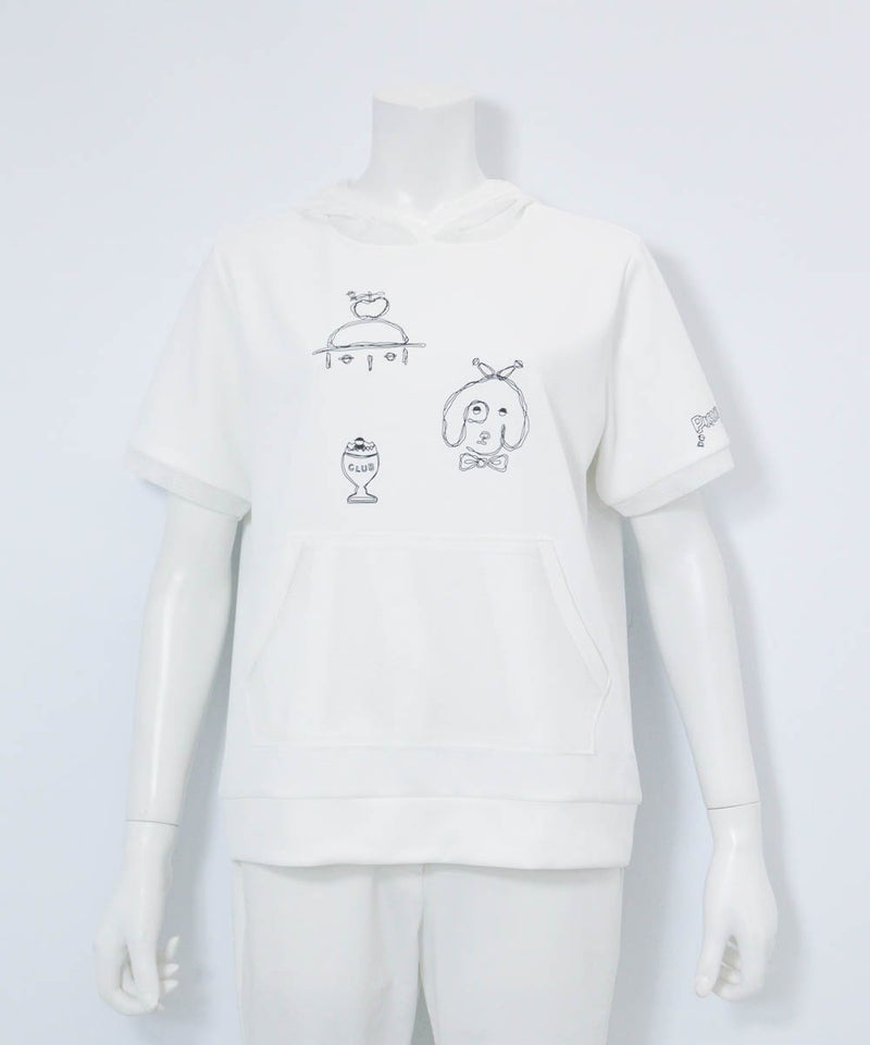 メッシュフードプルオーバー（ホワイト）