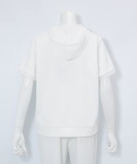 メッシュフードプルオーバー後（ホワイト）