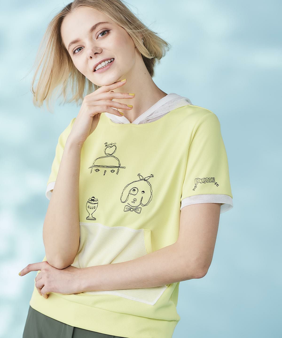 モデル着用画像（イエロー）