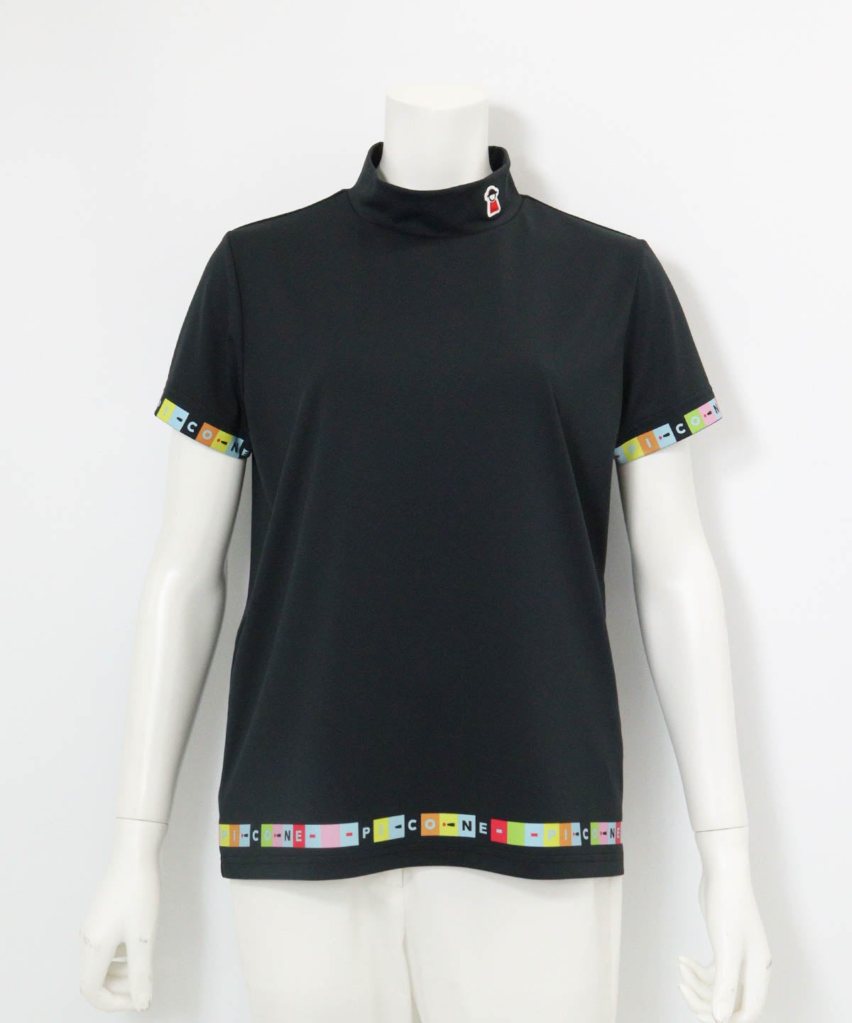 タイル柄UV速乾プルオーバー(ブラック)前