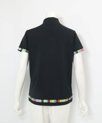 タイル柄UV速乾プルオーバー(ブラック)後ろ