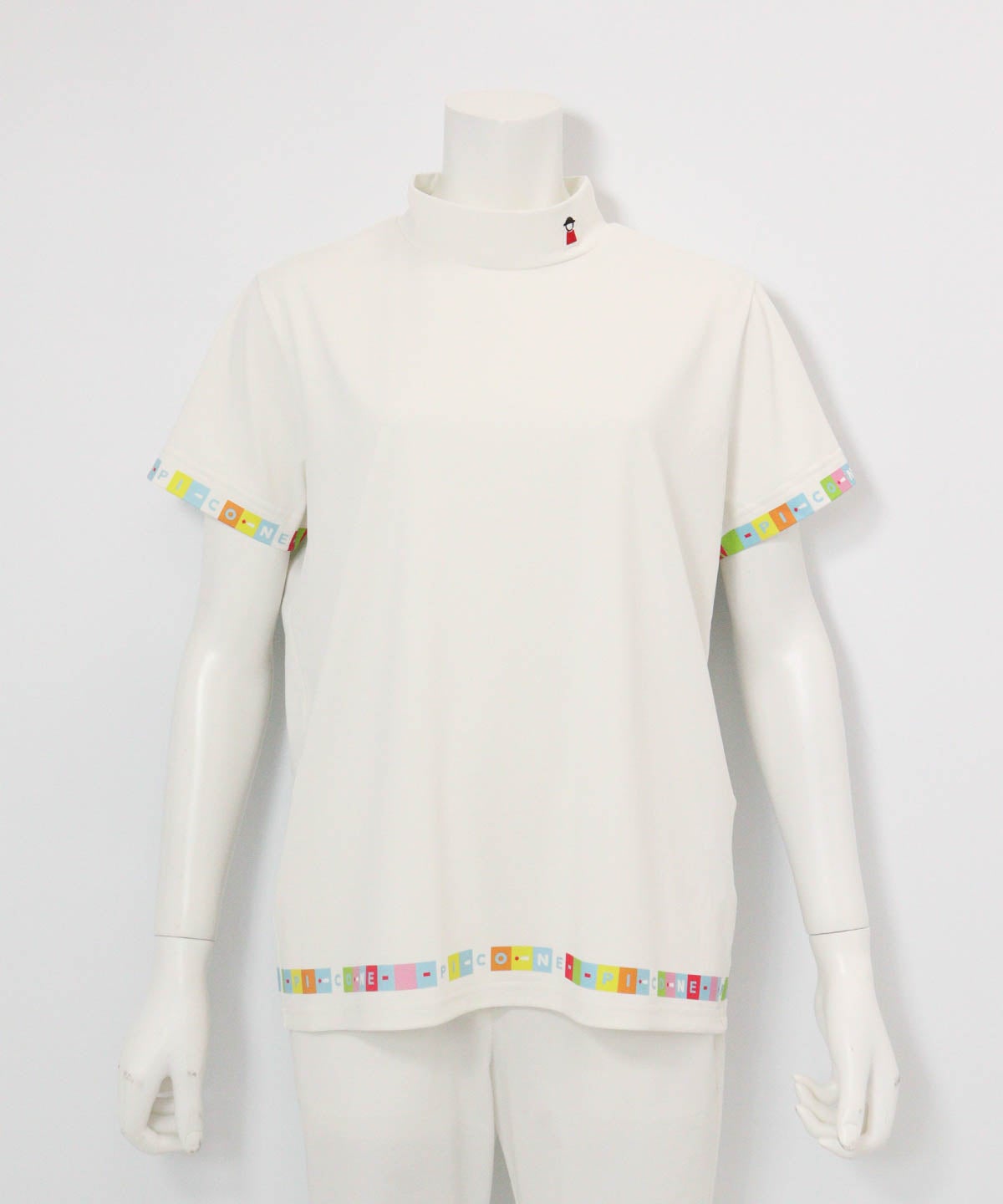 タイル柄UV速乾プルオーバー(ホワイト)前