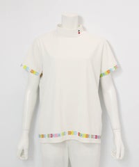 タイル柄UV速乾プルオーバー(ホワイト)前