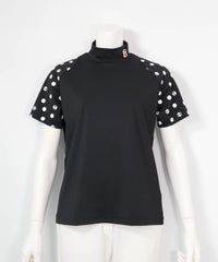 ドット袖冷感プルオーバー（ブラック）前