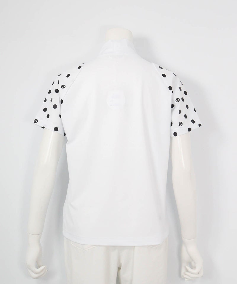 ドット袖冷感プルオーバー（ホワイト）後ろ