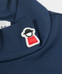 首元ピコイラストプリント（ネイビー）