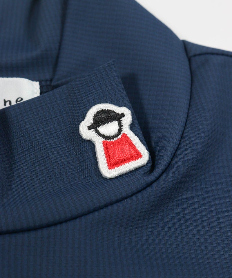 首元ピコイラストプリント（ネイビー）