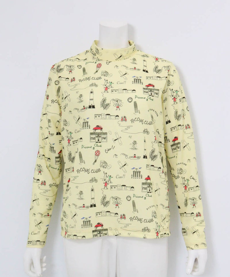 総柄プリントUVプルオーバー（イエロー）