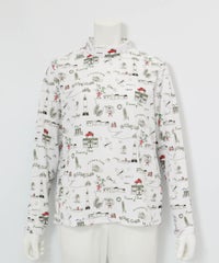 総柄プリントUVプルオーバー（ホワイト）