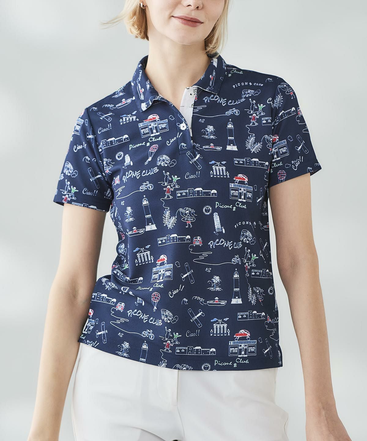 モデル着用画像（ネイビー）