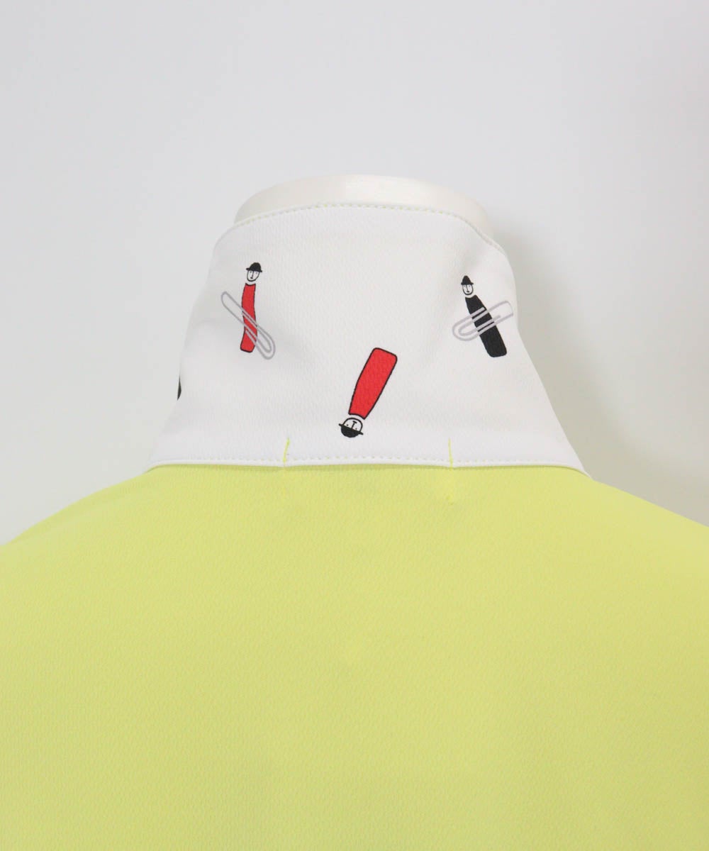 襟元後ろ（イエロー）