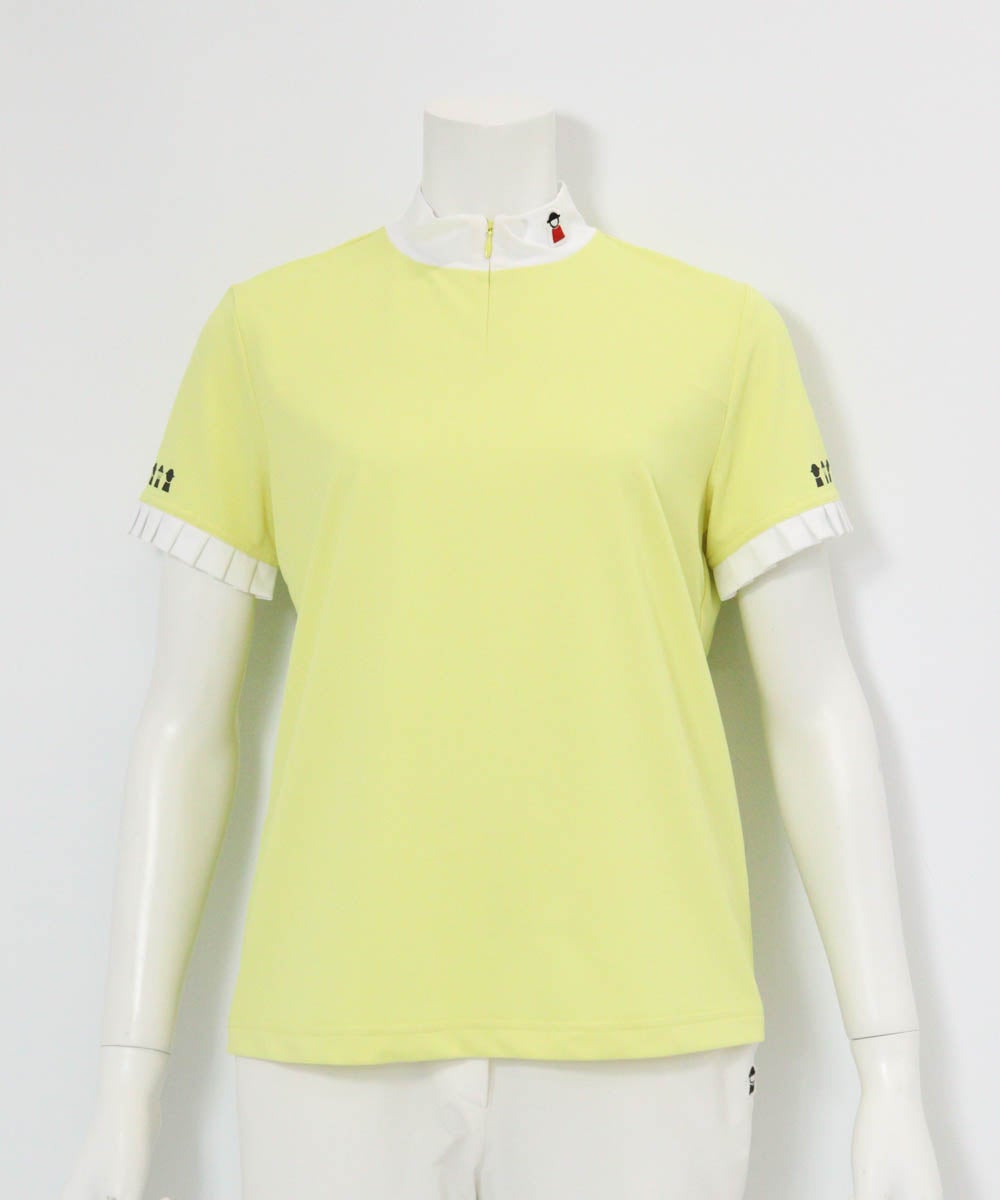 プリーツ袖UV速乾プルオーバー（イエロー）