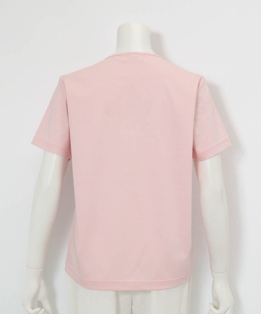 コットン100％プリントプルオーバー後（ピンク）