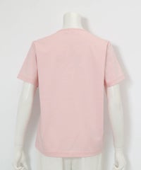 コットン100％プリントプルオーバー後（ピンク）