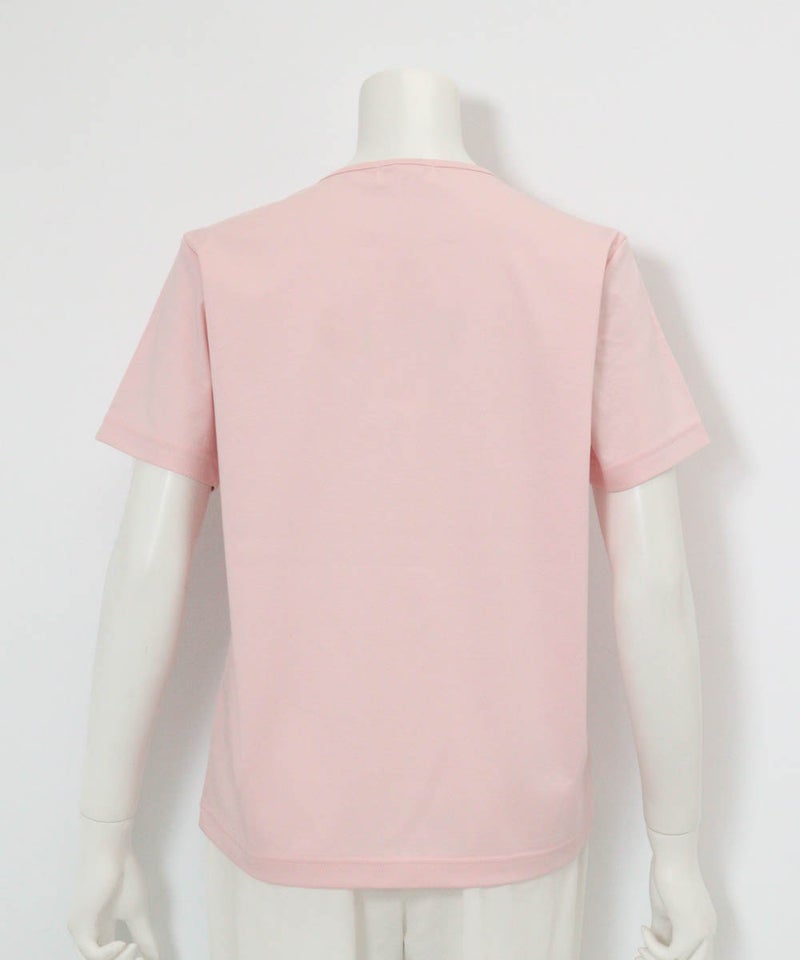 コットン100％プリントプルオーバー後（ピンク）