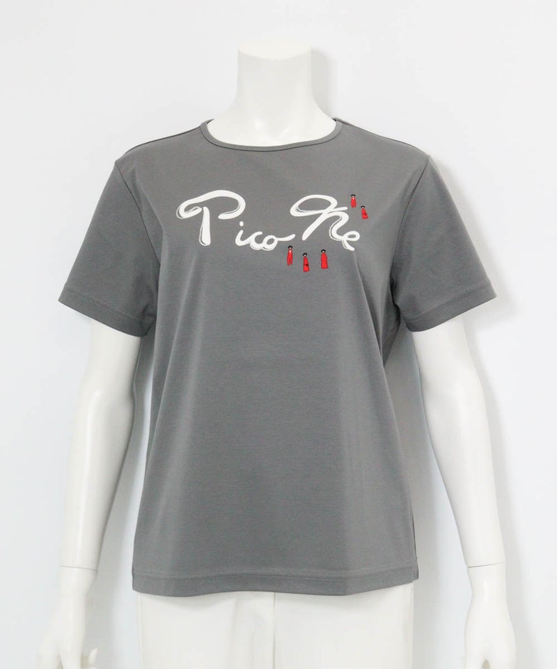 コットン100％プリントプルオーバー（グレー）