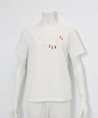 コットン100％プリントプルオーバー（ホワイト）