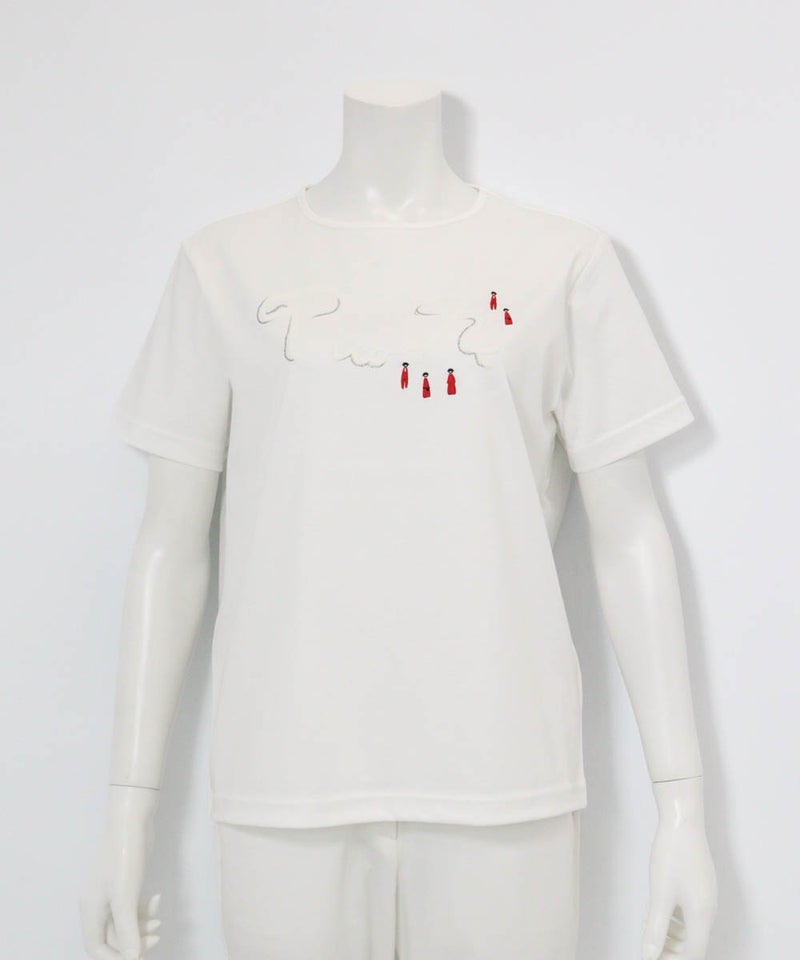 コットン100％プリントプルオーバー（ホワイト）