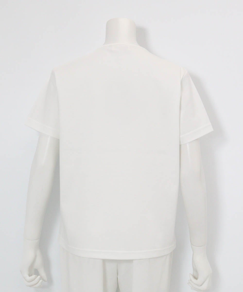 コットン100％プリントプルオーバー後（ホワイト）