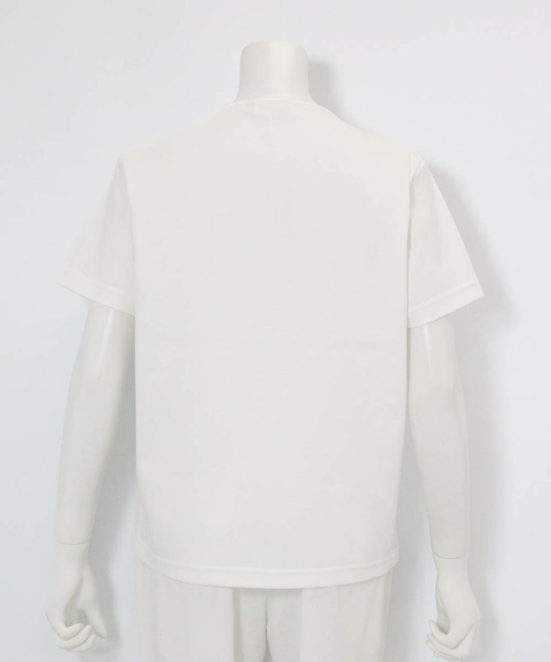 コットン100％プリントプルオーバー後（ホワイト）